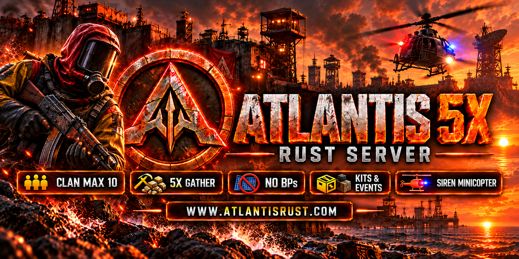 [EU/TR] ATLANTIS 5X | CLAN MAX 10 | NO BPs | Kits & Events banner